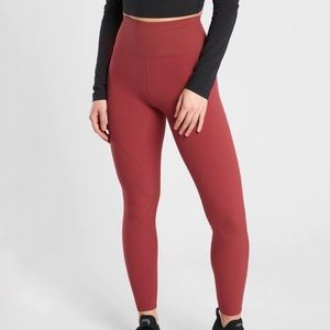 Athleta Quest Hybrid Tight - canyon red - size 10